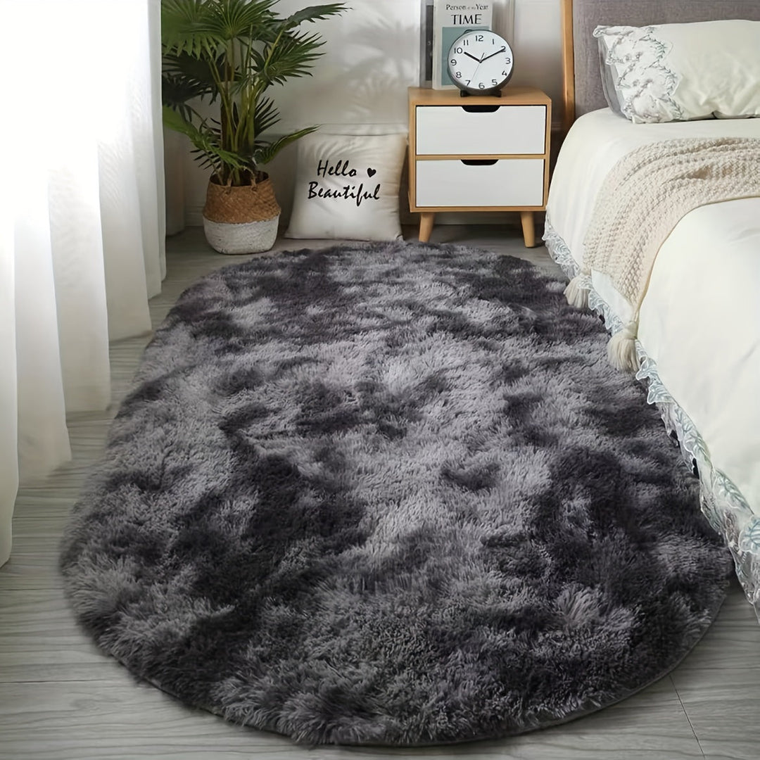 Ovalt Pluss-Teppe – Mykt Teppe med Stil til Soverom og Stue