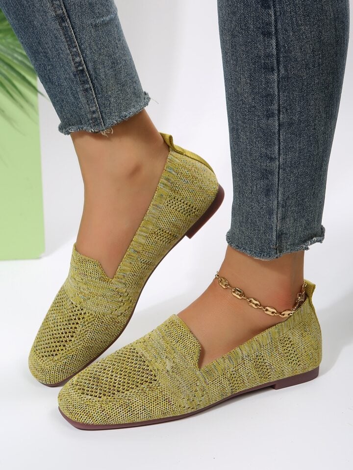 Ortopediske slip-on-sneakers for dame med myk fotseng og pustende mesh