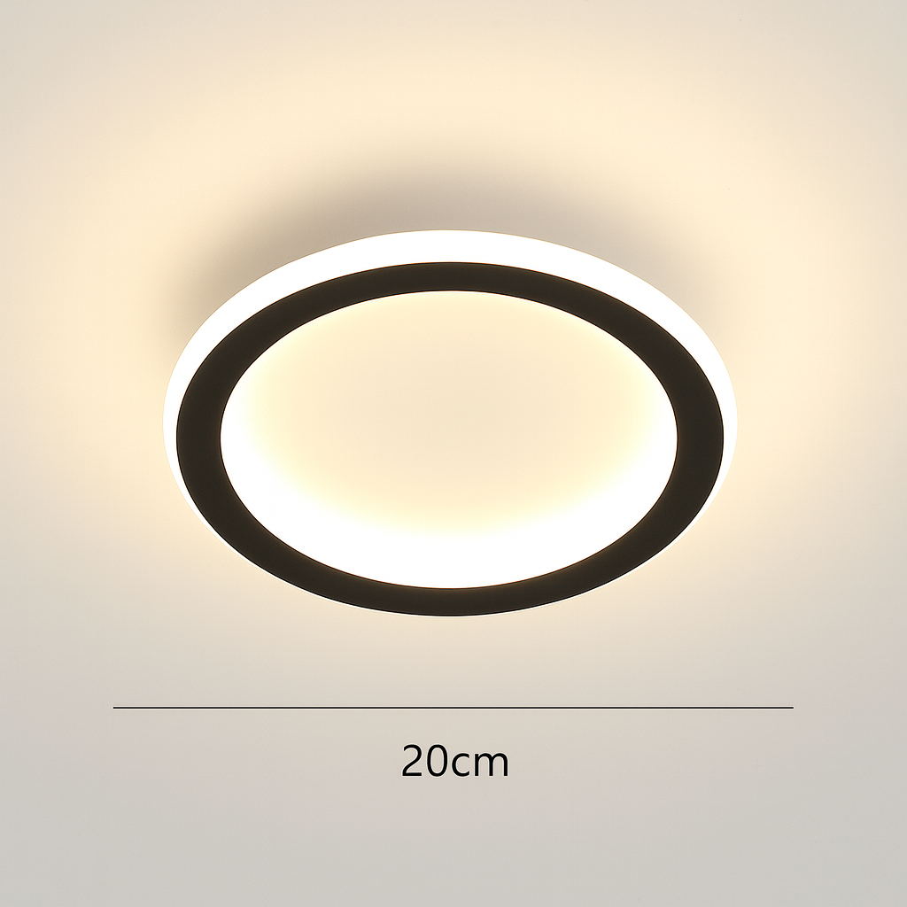 Rund LED-taklampe i skandinavisk stil | 1 lyskilde