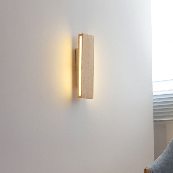 Japansk LED-vegglampe | Minimalistisk, dreibar vegglampe