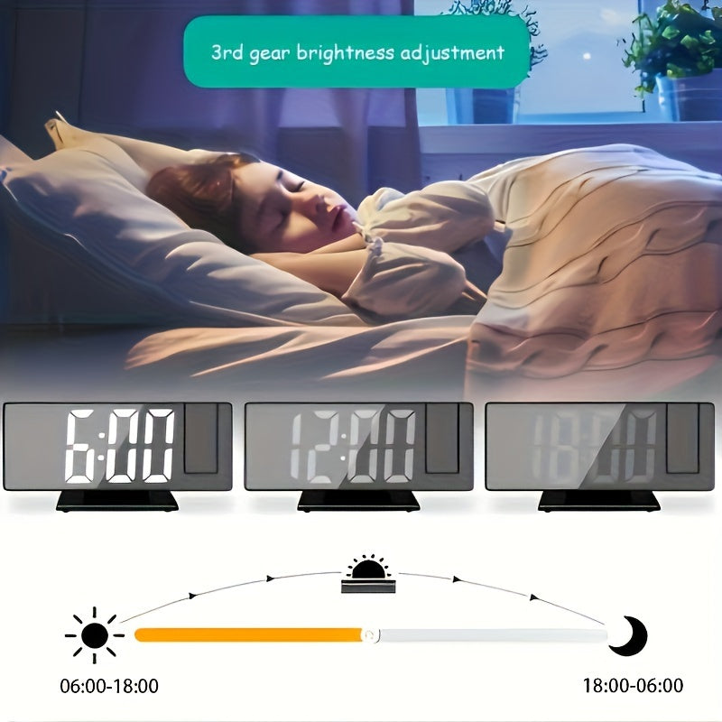 Digital projeksjonsvekkerklokke – Stort LED-display og multifunksjonell alarm