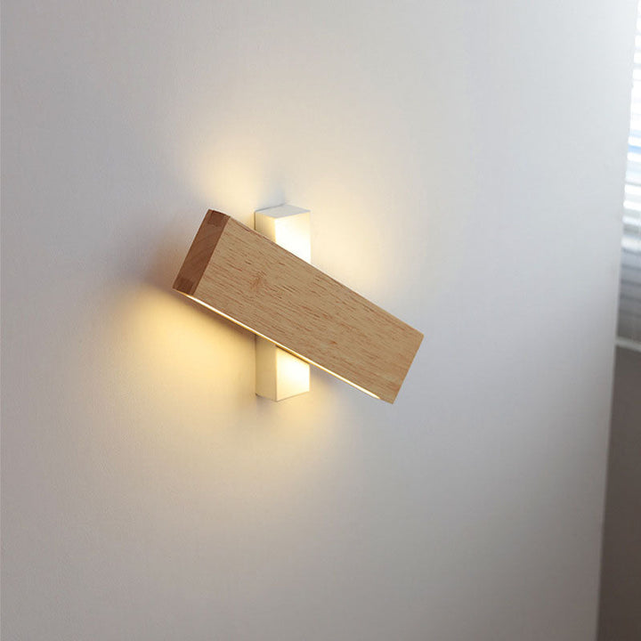 Japansk LED-vegglampe | Minimalistisk, dreibar vegglampe