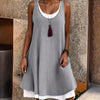 Dame Casual Uten Ermer To-Delt Tank Kjole