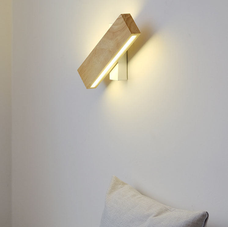 Japansk LED-vegglampe | Minimalistisk, dreibar vegglampe