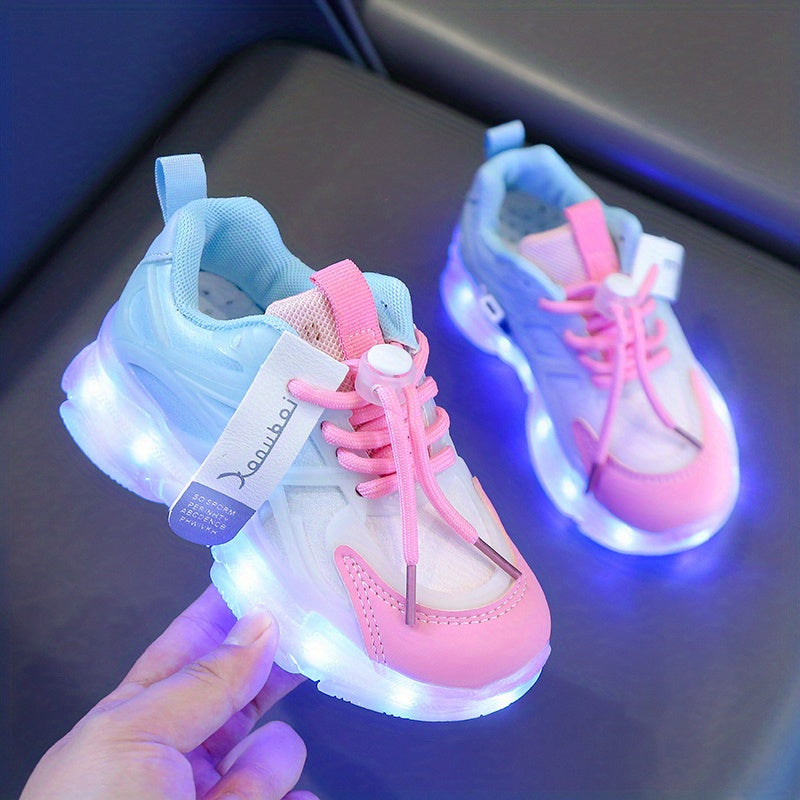 Lysende Sneakers for Barn – Fargerike, LED-Belysning for et Lekent Look
