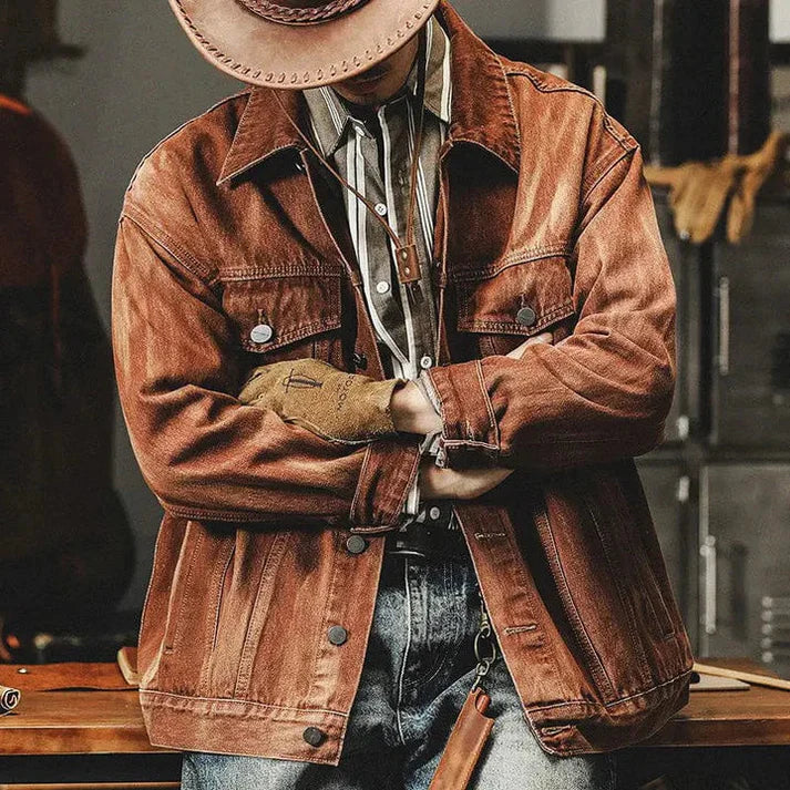 Denim Menns Jakke Klassisk Stil Møter Modern Komfort