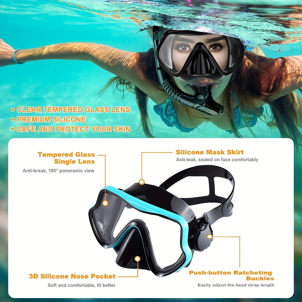 AquaClear Snorkelsett – Vanntett, Komfortabelt og med God Sikt