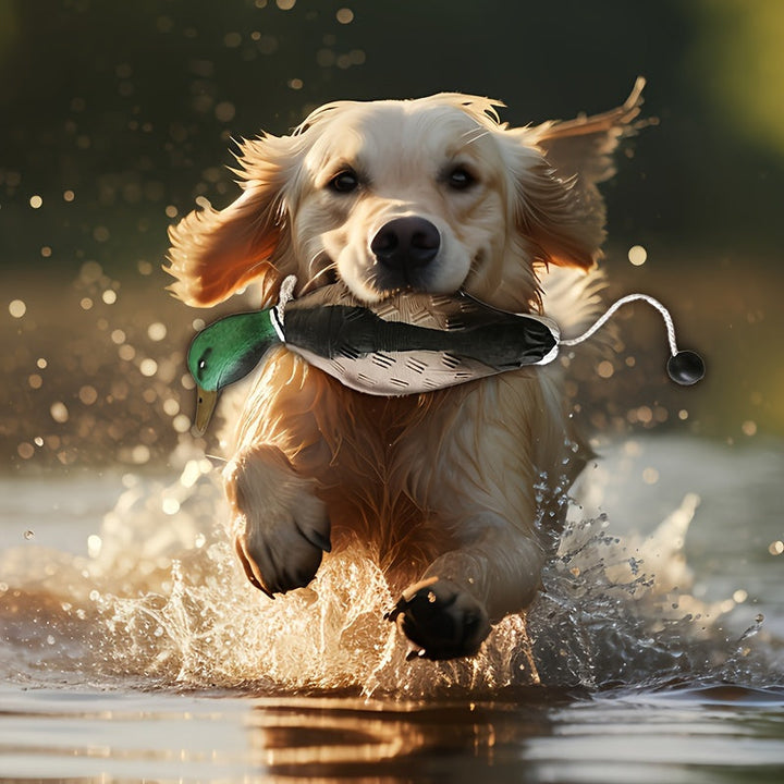 Mallard Retriever – Slitesterkt Plastleketøy for Trening i Andeform