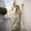 Boho Stripete Maxi Kjole