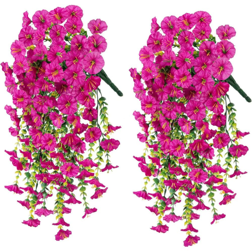 UV Motstandsdyktig Kunstig Morgenklematis Blomst Hengende Dekor