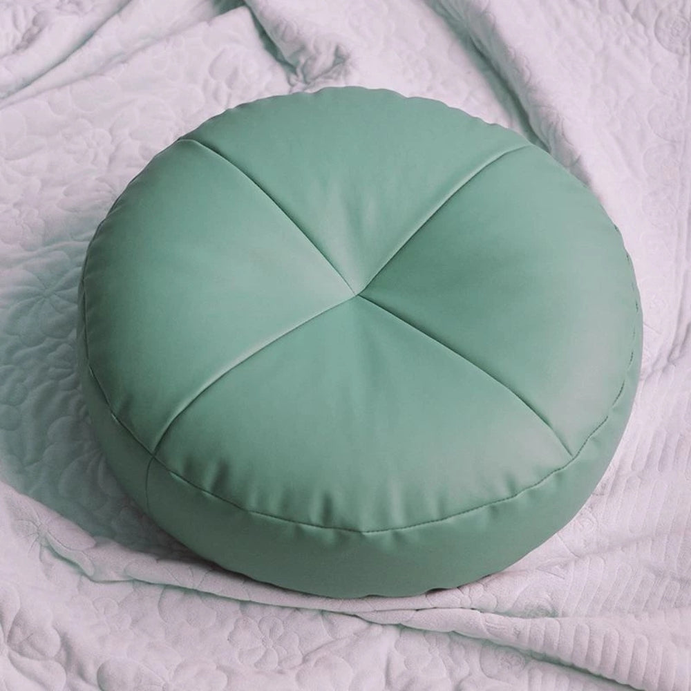 Nappa Lær Japansk Stil Pute – Minimalistisk Komfort med et Luksuriøst Preg