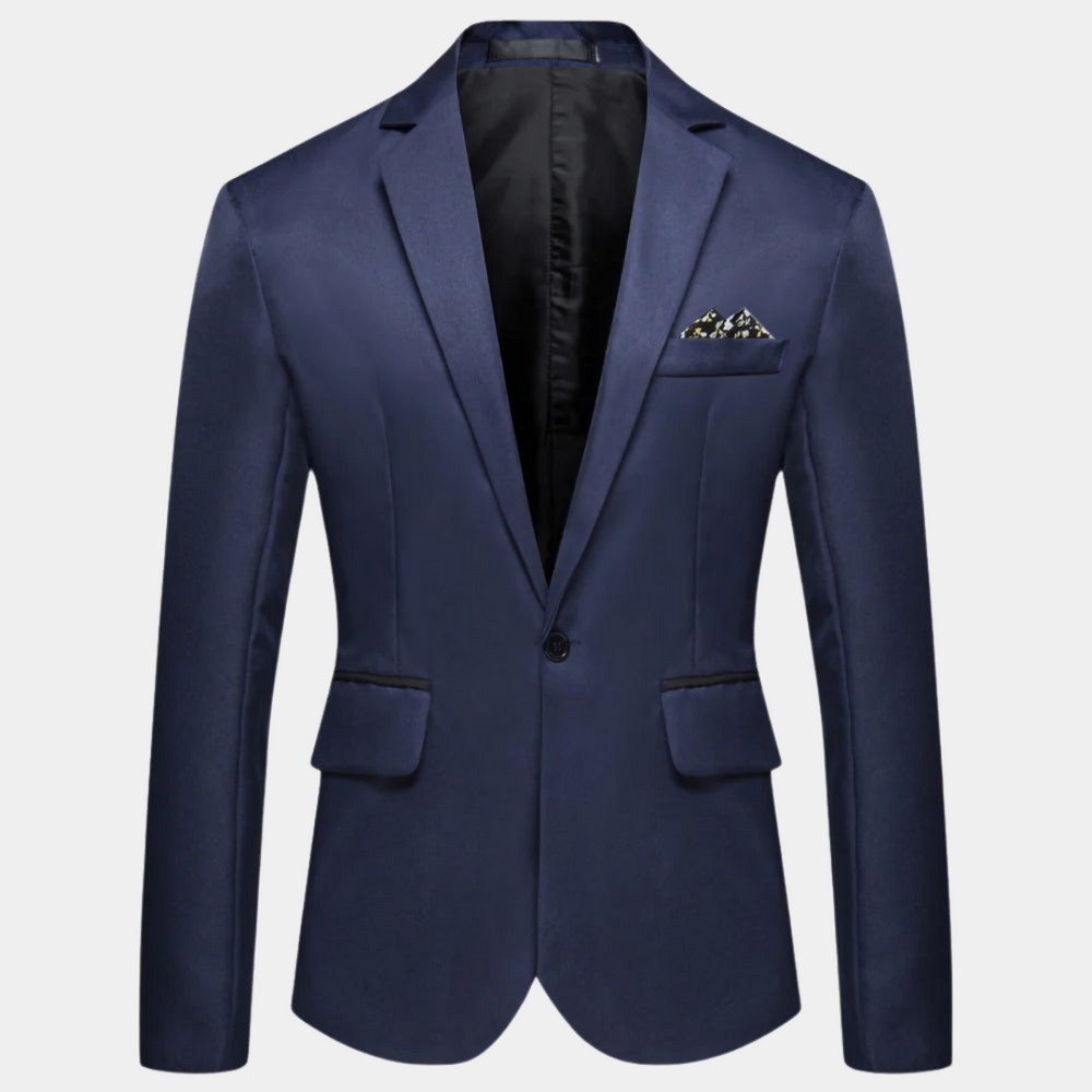 Elegant Menns Blazer Forfinet Søm for den Moderne Mannen
