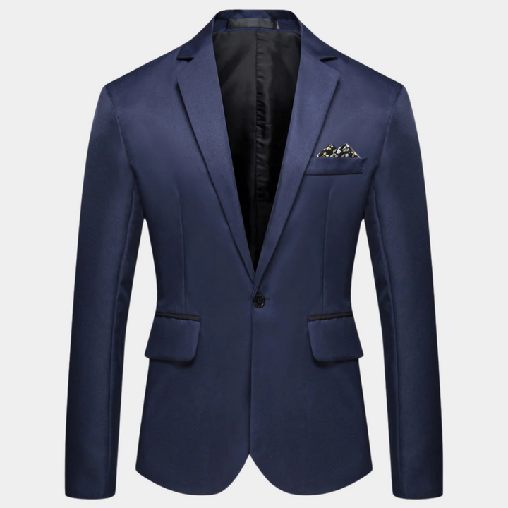 Elegant Menns Blazer Forfinet Søm for den Moderne Mannen