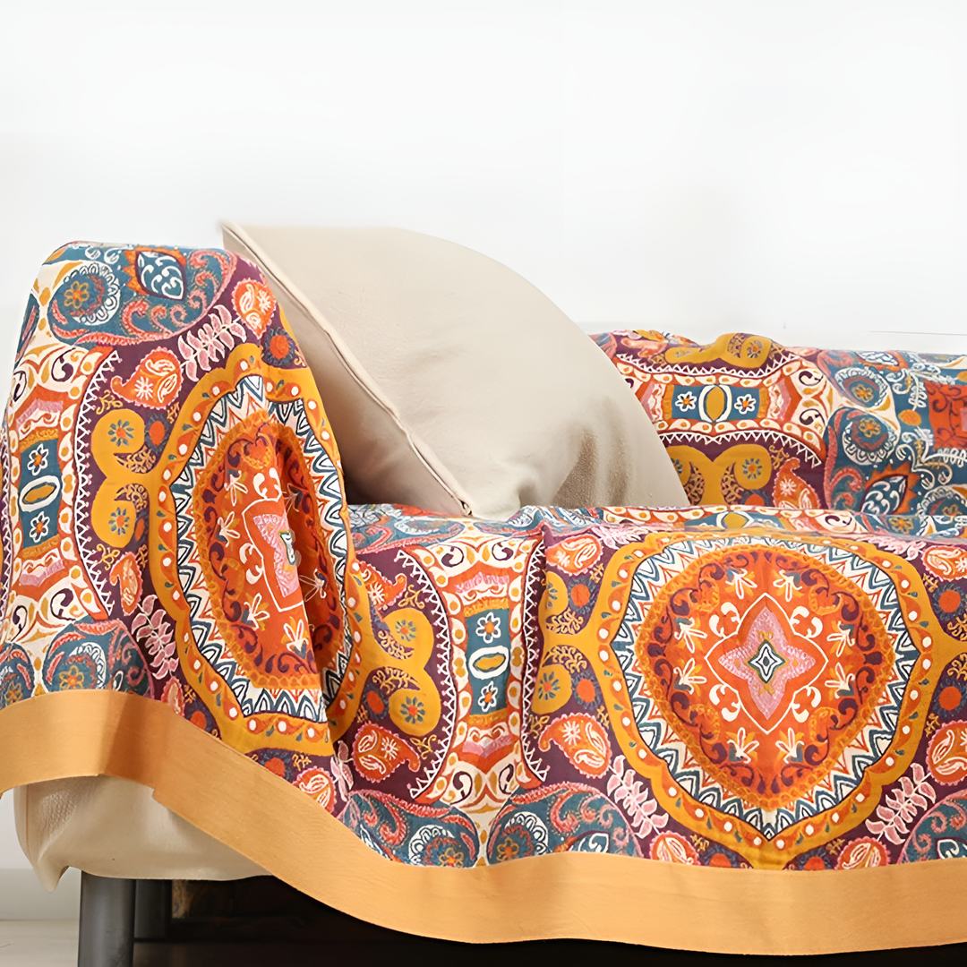 Soloppgang Boho Reversibel Pledd