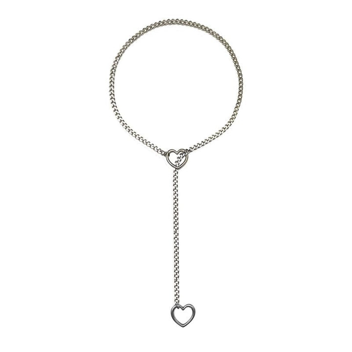 Hjerteformet Gothic Punk-halskjede