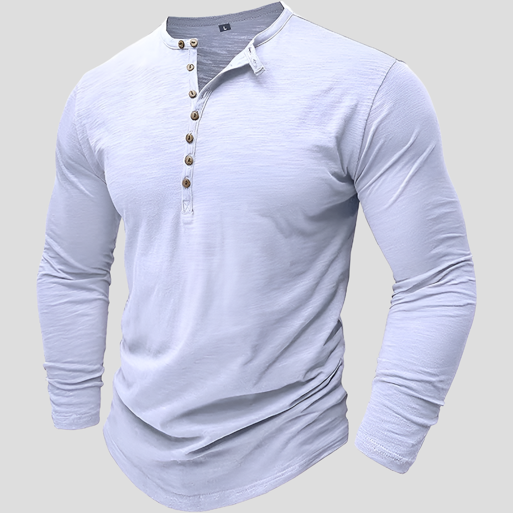 Løs Men’s Bomull Skjorte – Casual Hverdag Stil