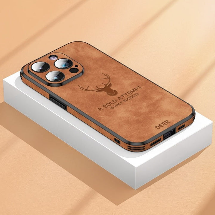 Luksuriøst iPhone-deksel i hjorteskinn - Veltro