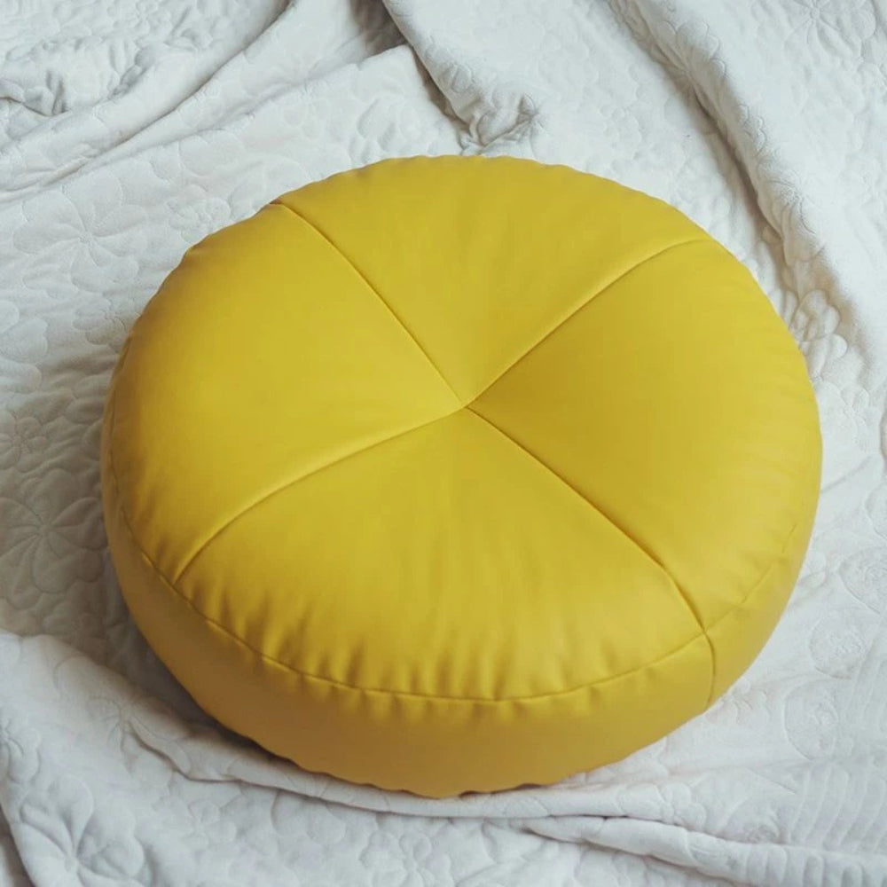 Nappa Lær Japansk Stil Pute – Minimalistisk Komfort med et Luksuriøst Preg