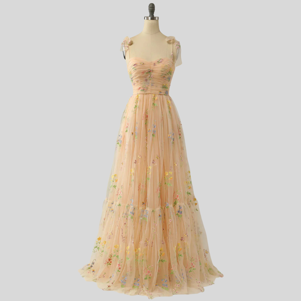 Elegant Brodert Tulle Ballkjole – Uttalelse Kveldsantrekk
