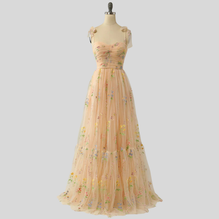 Elegant Brodert Tulle Ballkjole – Uttalelse Kveldsantrekk