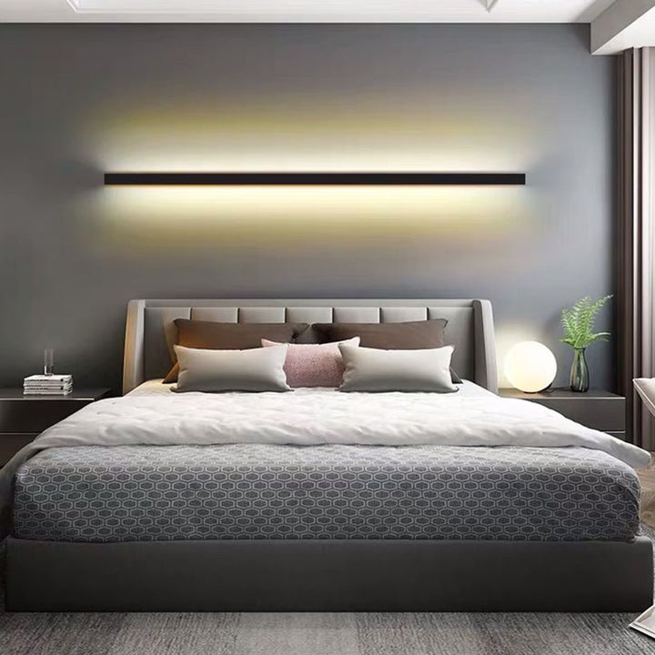Arisha Minimalistisk Lineær Vegglampe LED Gull/Svart/Hvit Soverom