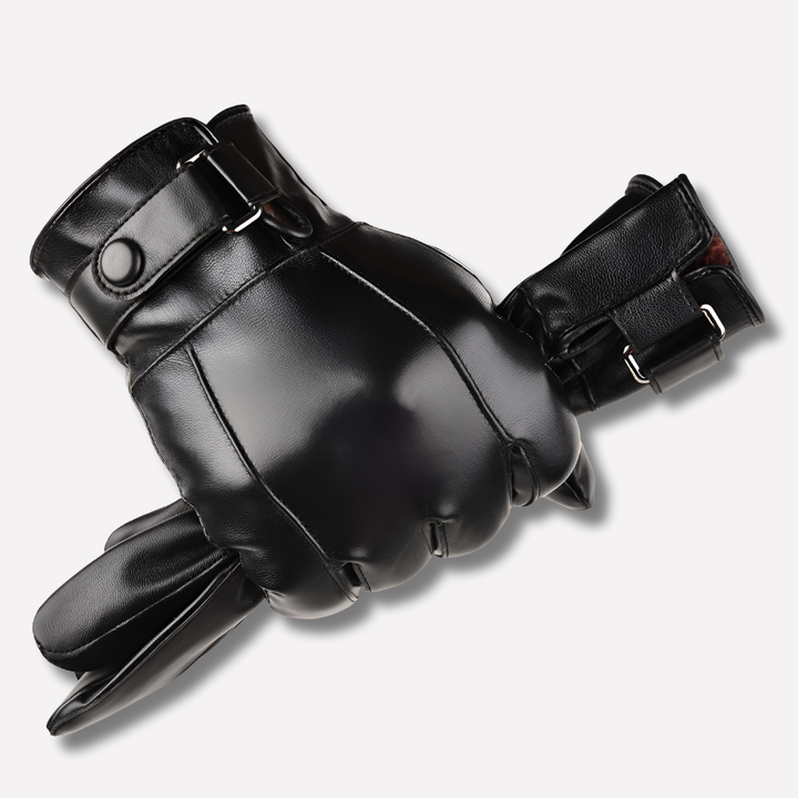 Stilige Lær Vinter Hansker