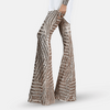 Kvinnes Sequin Høy Liv Flare Bukser