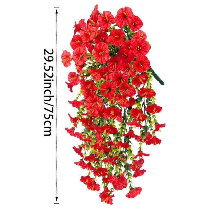 UV Motstandsdyktig Kunstig Morgenklematis Blomst Hengende Dekor