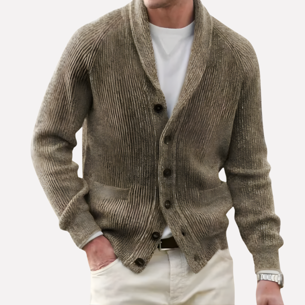 Menns Sjal-krage Cardigan