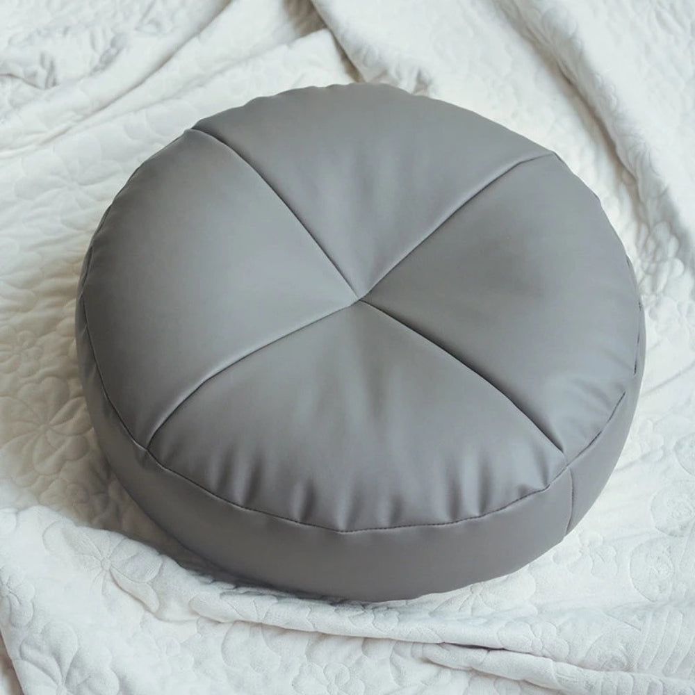 Nappa Lær Japansk Stil Pute – Minimalistisk Komfort med et Luksuriøst Preg