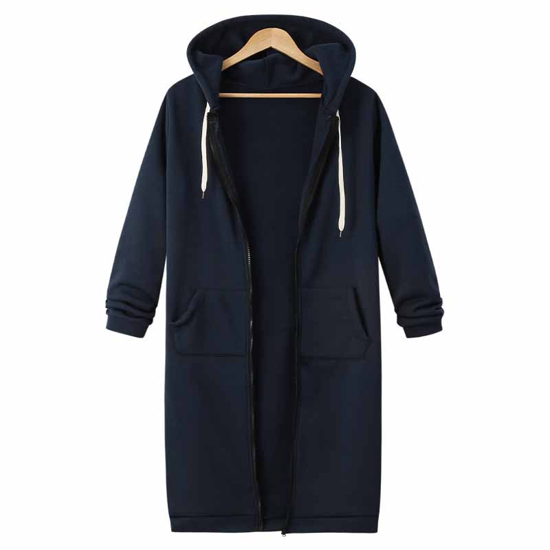Rento pitkä naisten neuletakki - CozyZip