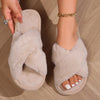Varme Fluffy Kvinne Slippers - ideell for hjemmet
