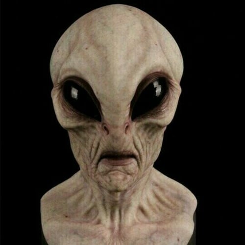 Realistisk alien-maske CosmicMorph | Håndmalt Halloween-kostymetilbehør i full størrelse