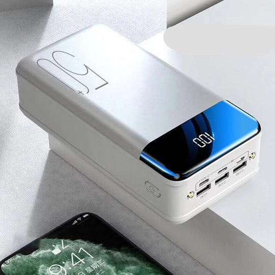 Voltaro Powerbank 50 000 mAh | Ultrarask Lading | For Laptop, Nettbrett og Smarttelefon | Kompakt og Ekstremt Kraftig