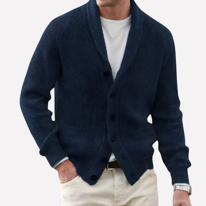 Menns Sjal-krage Cardigan