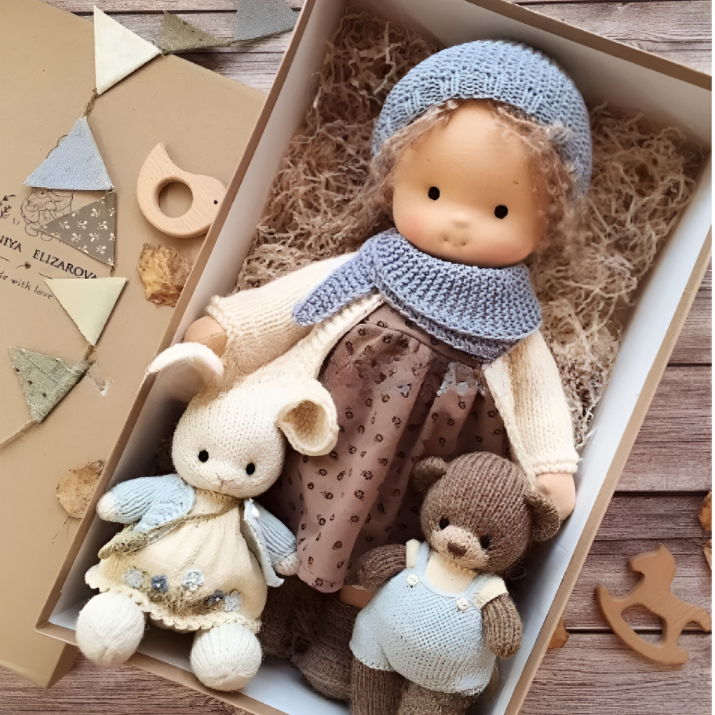Håndlaget Waldorf Koset Dukke