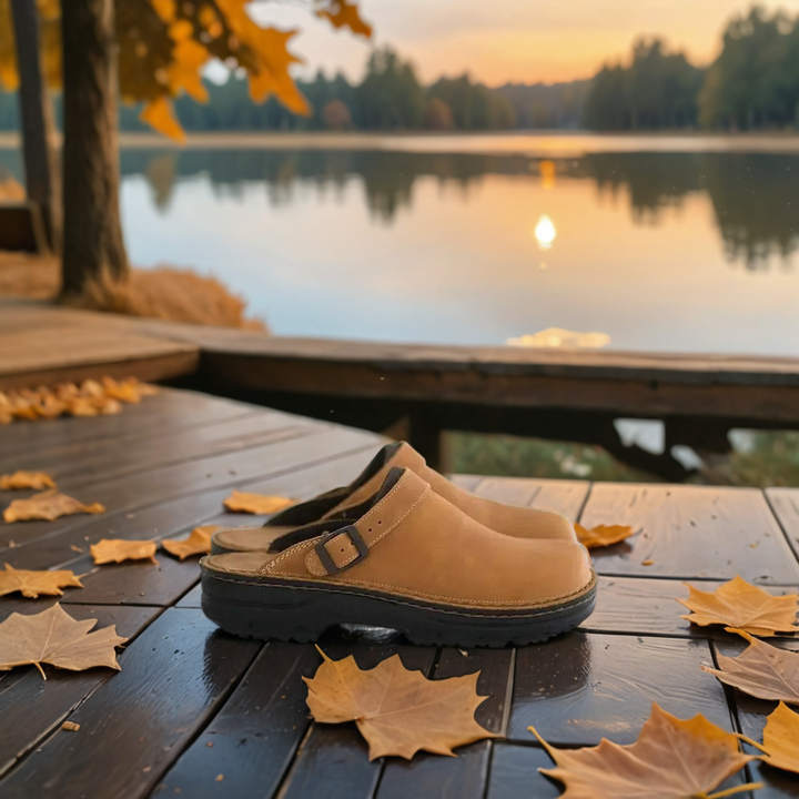 Lær Slip-On Unisex Klokker