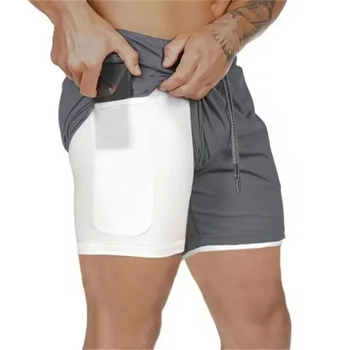 2-i-1 Menns Sport Shorts – Utviklet for Ytelse og Komfort