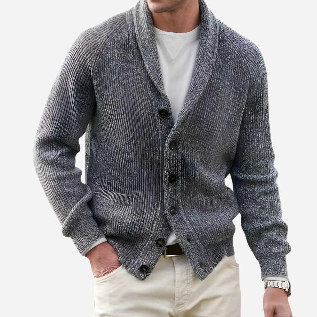 Menns Sjal-krage Cardigan