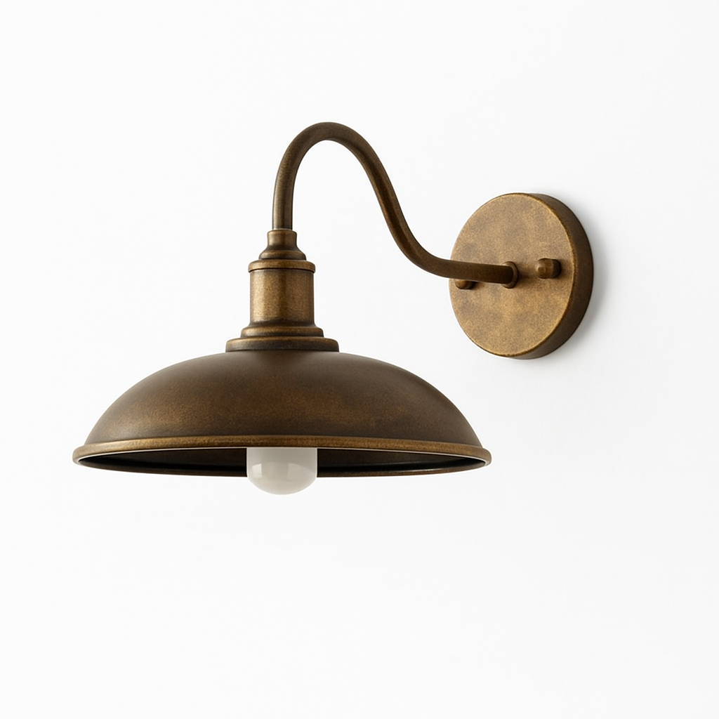 Vintage Industriell Utendørs Vegglampe i Jern LED 1 Lyskilde