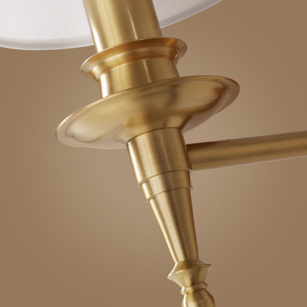 Silva Landerne Vintage Vegglampe, 5 Stiler, Metall/Tekstil, Gull, Soverom