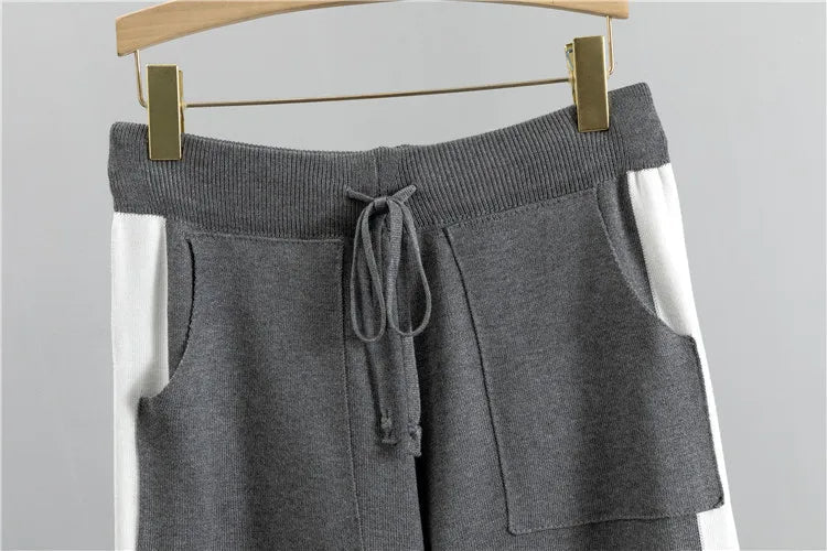 KosyStrikk Varm Strikket 2-Dels Sett for Kvinner