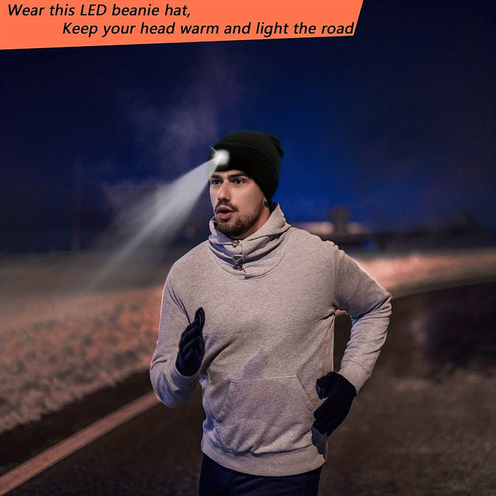 Unisex Lue med LED-lys – Praktisk Belysning for Kveldsturer