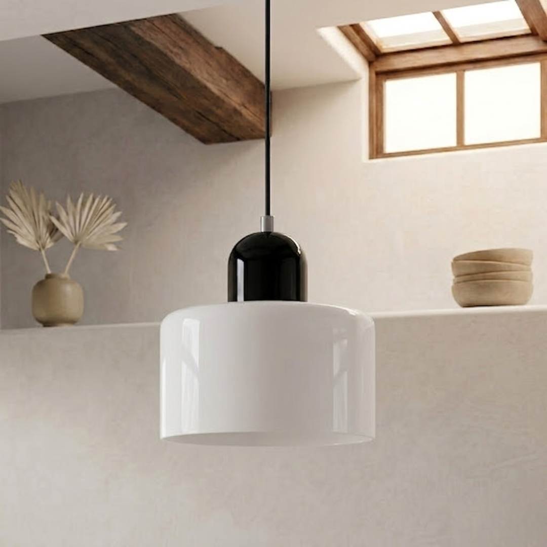 Ringformet taklampe med utvidet halo-design