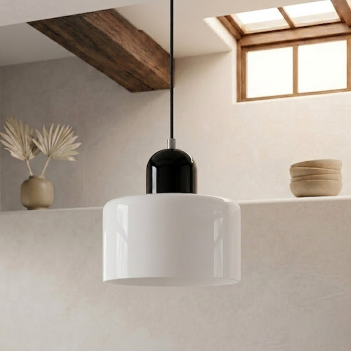 Ringformet taklampe med utvidet halo-design