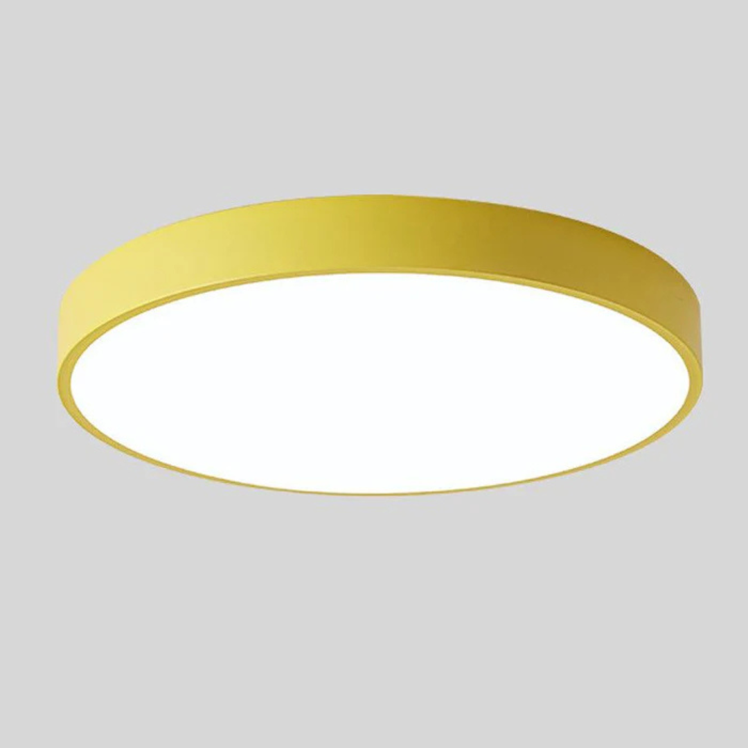 Delos taklampe i skandinavisk tre | Naturlig LED-designlampe