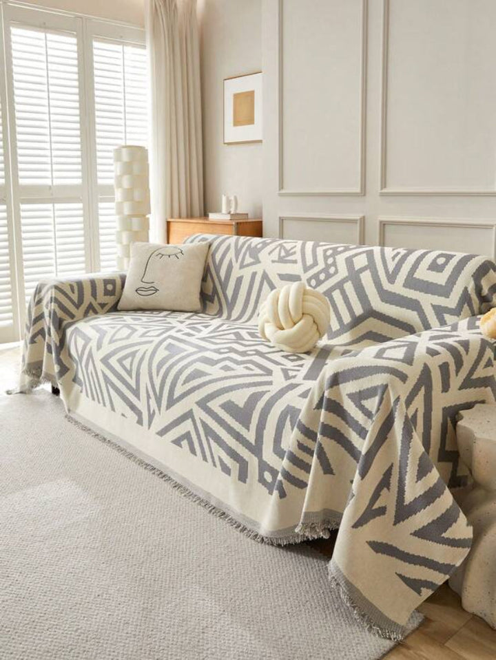 Bohemsk Stil Chenille Sofa Håndkle