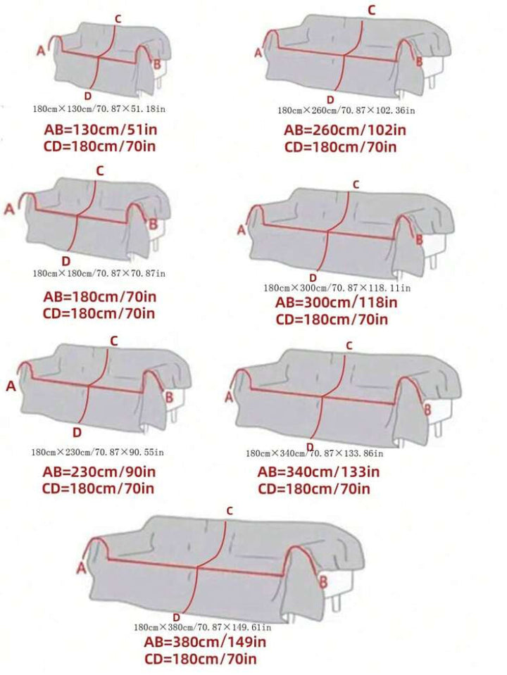 Bohemsk Stil Chenille Sofa Håndkle