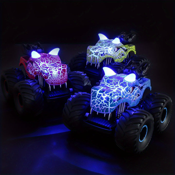 DinoBlaze Stunt Car - Spektakulær RC Monstertruck med Røyk og Lys