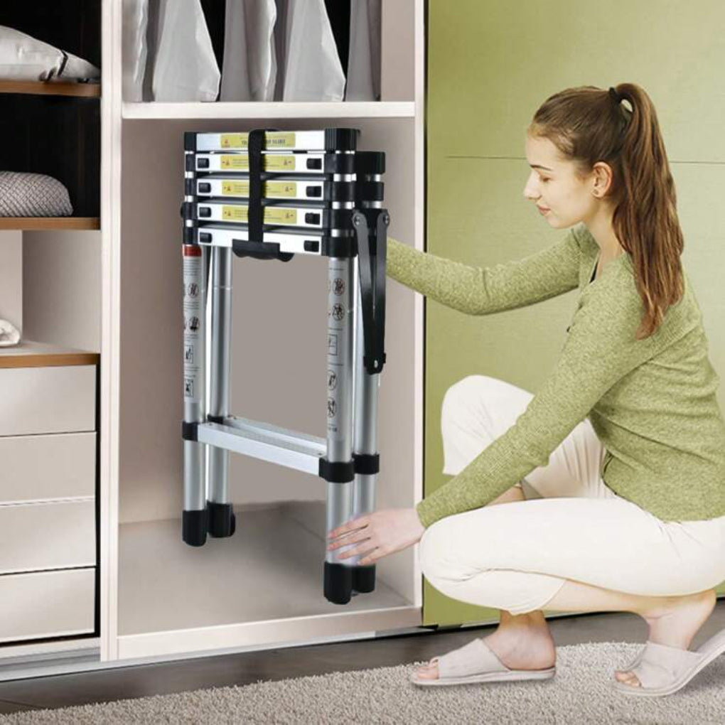 6FT+7FT Aluminium Teleskopstige – Sikker, Portabel og Justerbar